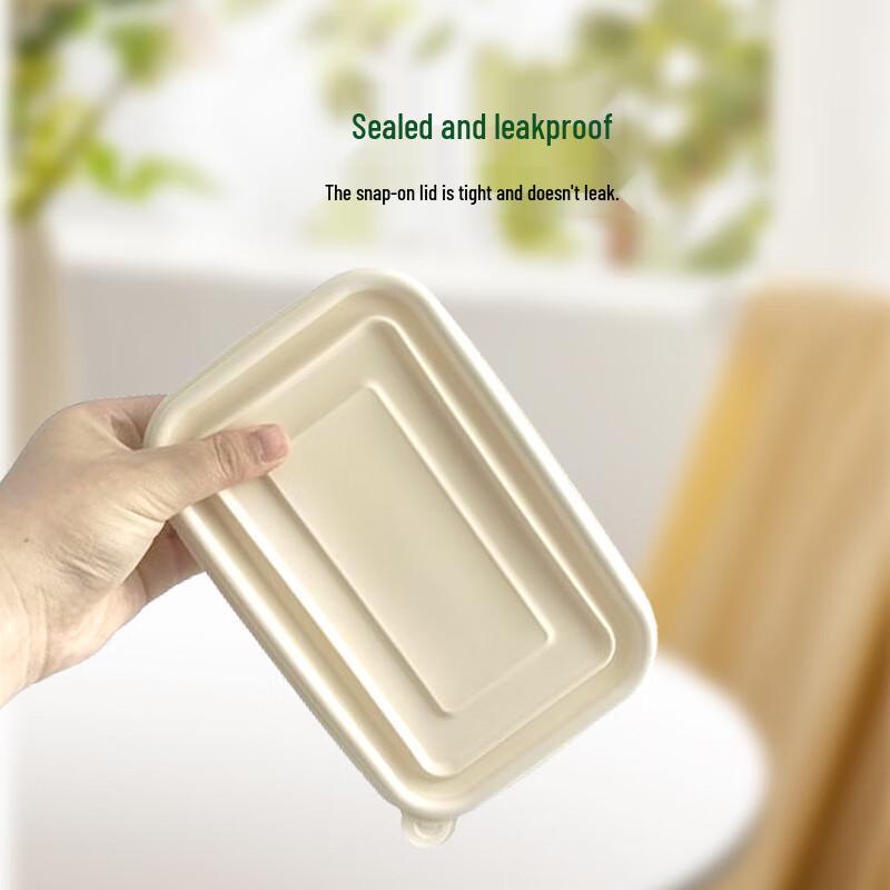 ZL 1500ml Rectangular Biodegradable Takeout Food Containers