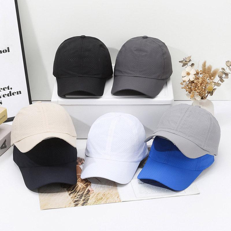 Unisex Sun Protection Quick-Dry Perforated Baseball Cap for Large Heads - Versatile Outdoor Sports Hat