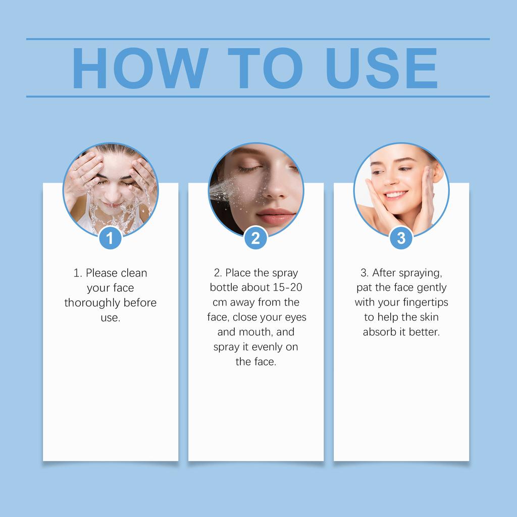 Hyaluronic  Moisturizing Spray - Brightly Hydrates And Adds , Deeply Moisturizing And Nourishing The Skin  Your Face 60ml.