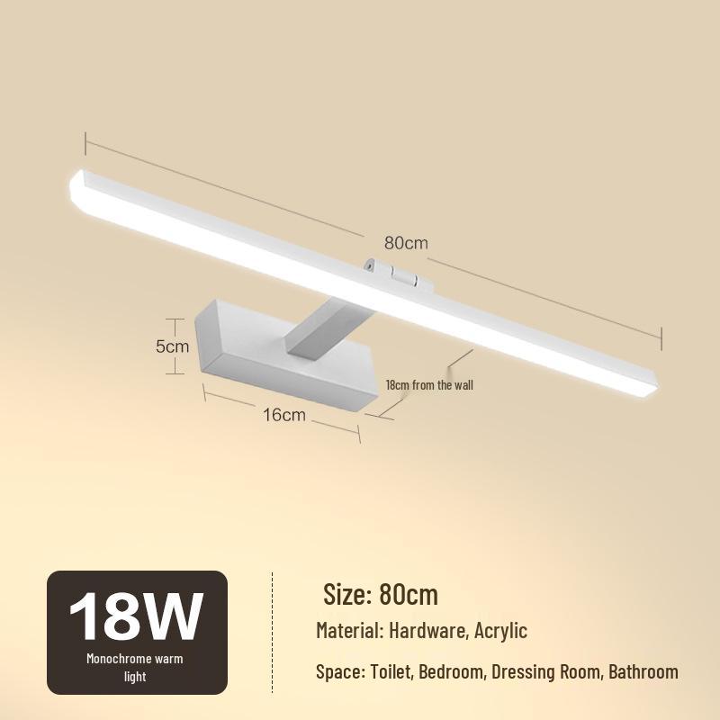 Nordic Minimalist LED Vanity Mirror Light for Bathroom