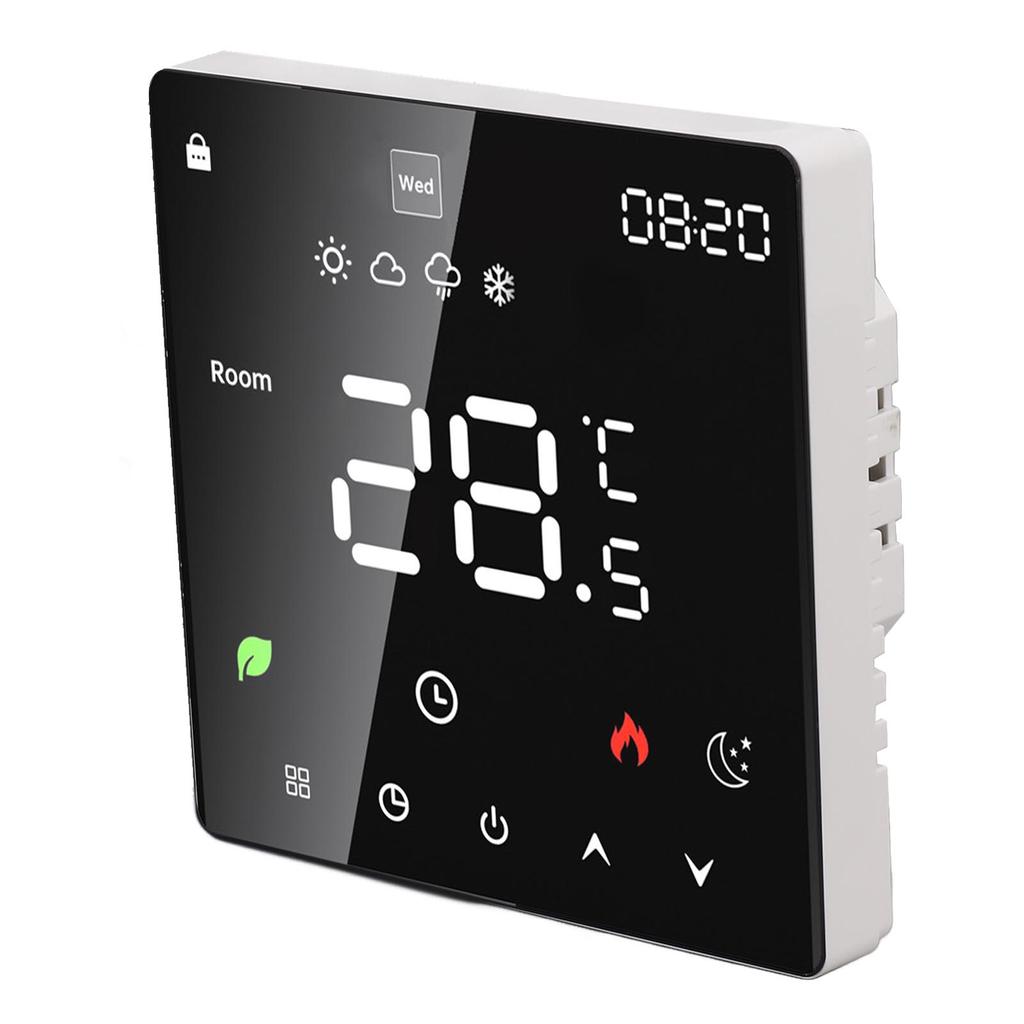 3A Digital Thermostat with LCD Display Smart Programmable Thermostat with Touchscreen Hydronic