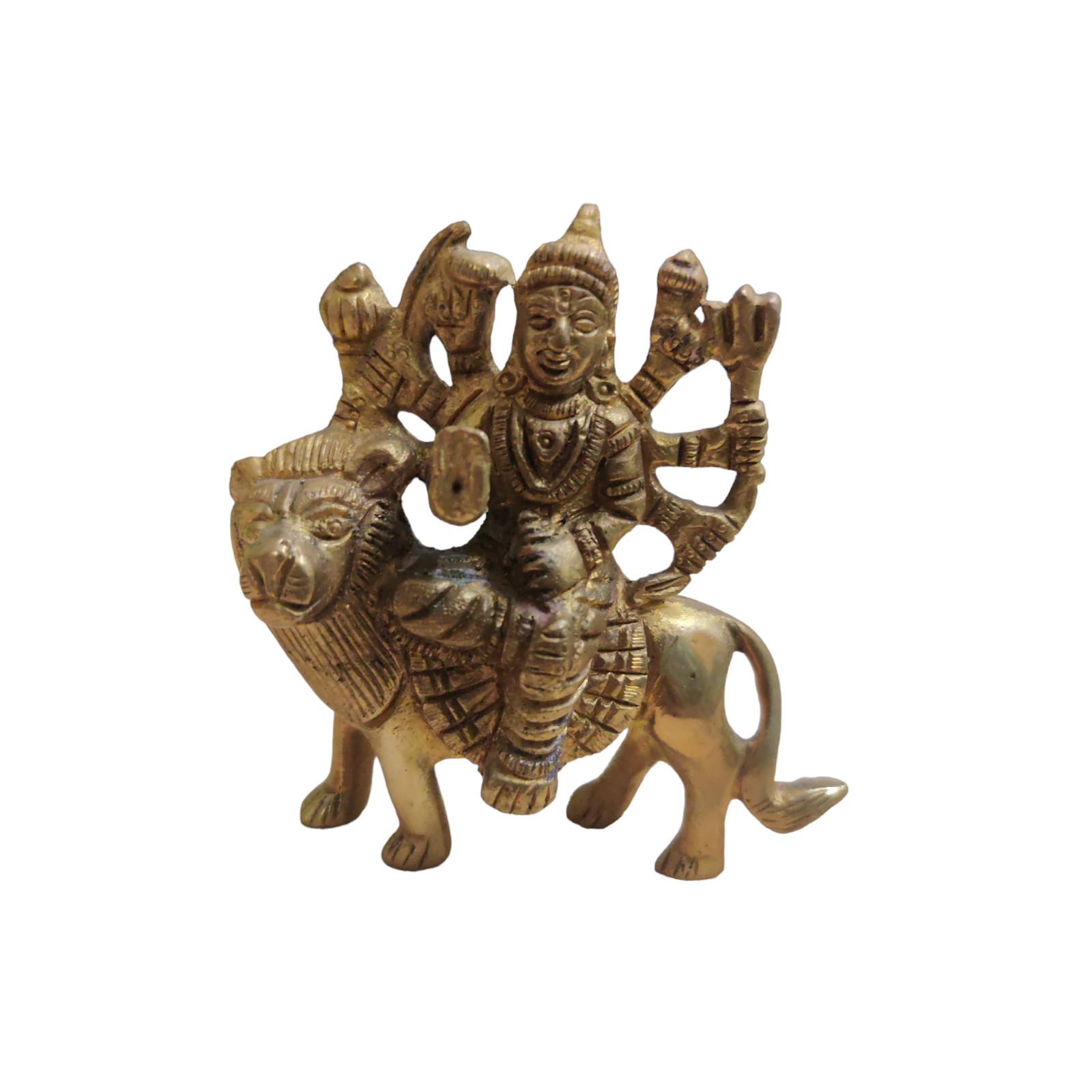 

@ Indian Traditional Idol Sherawali Maa On Lion For Pooja Home And Temple Zr655-60%Off