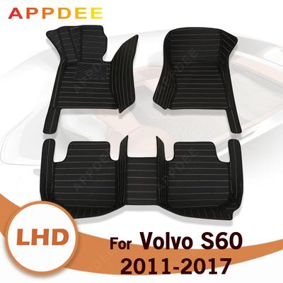 Araba paspaslar Volvo S60 2011 2012 2013 2014 2015 2016 2017 Özel oto ayak Pedleri otomobil halı