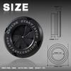 Car Push Start Stop Button Cover, Rotary Engine Start Spin Cover (Black)