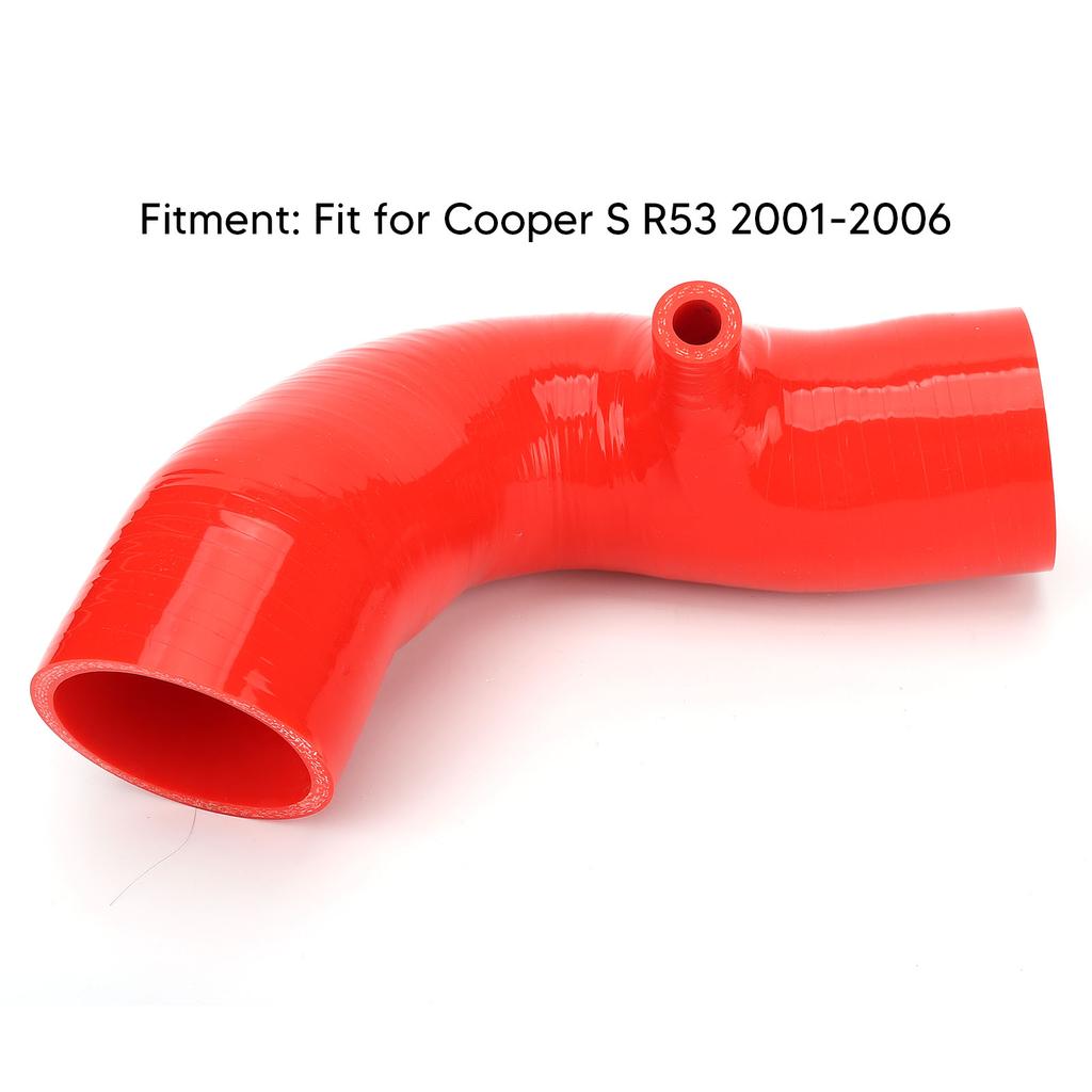 Silikon Ansaugschlauch Rohr Verbesserter Luftstrom Ersatz für Cooper S R53 2001 bis 2006 Rot