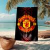 Ultra-Soft Beach Towel with Manchester United Theme,Ideal for Pool - Camping, Diving - Perfect Travel Essential, Vibrant Beach Towel.