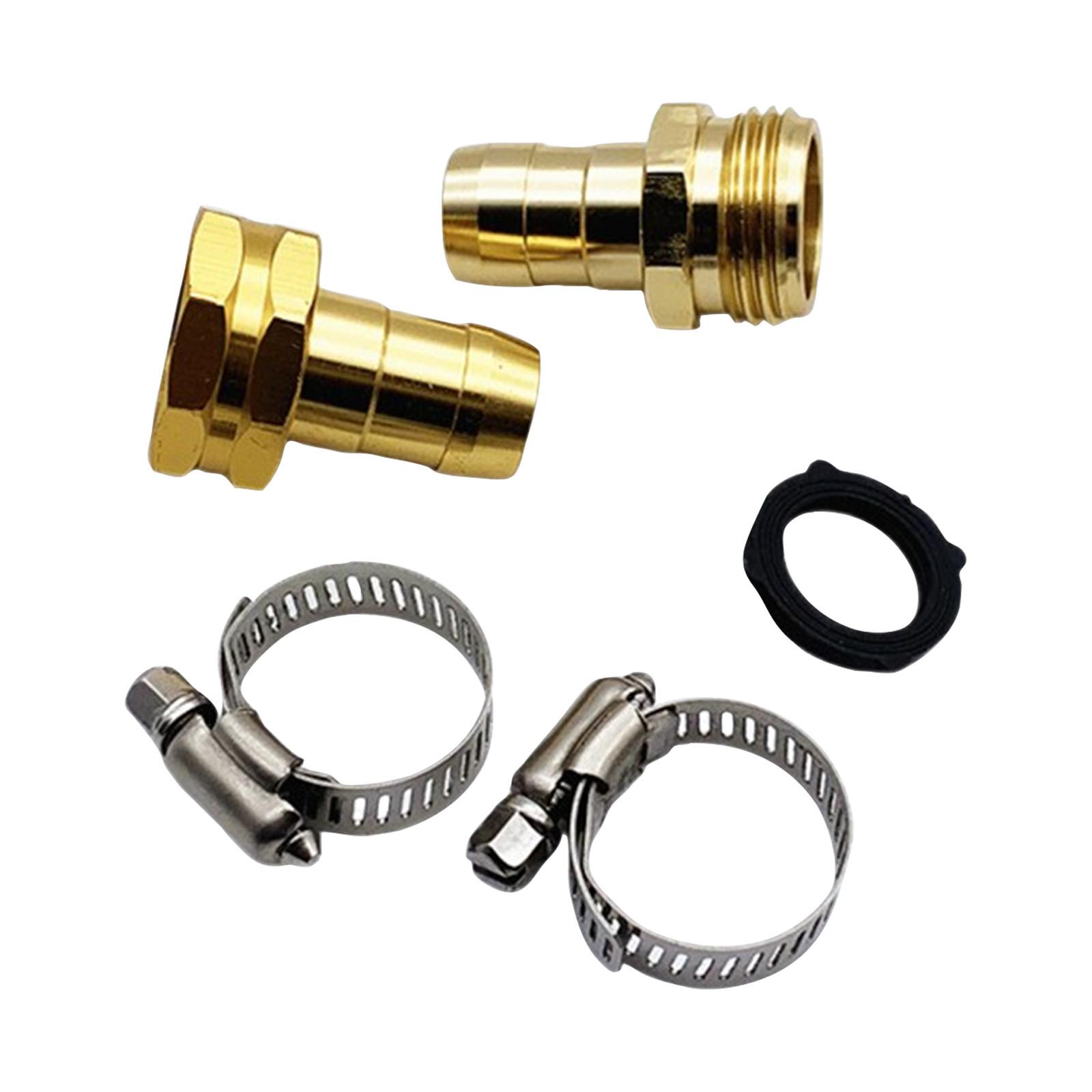 

3/4-5/8-дюймовый соединитель для садового шланга, соединитель для садовой водопроводной трубы, мужской и женский соединитель One Size золотой