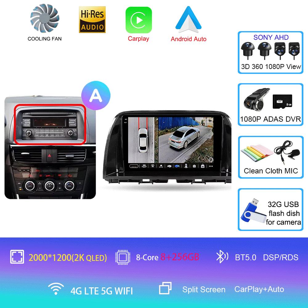 Android 14 Car Radio For Mazda CX5 CX-5 CX 5 2012 - 2015 Multimedia Video Player Navigation stereo GPS No 2din 2 din dvd