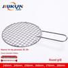 Stainless Steel Folding BBQ Mesh Grill & Pan Clip for Boiling Tea - Round/Square Outdoor Grate