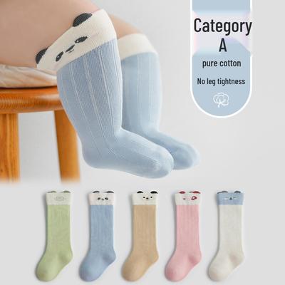 Meias de Algodão Macio para Bebê até o Joelho, Sem Costura, 0-3 Meses, Não Apertam, Ideais para Primavera e Outono