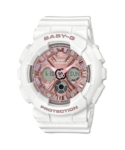 

Casio Men s Resin 100M Water Resistant Analog Shock Resistant Quartz Watch BA-130-7A1 белый