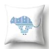 Simple Plaid Animal Pillowcase Puppy Cat Giraffe Pillowcase Children's Room Home Decoration Living Room Sofa Cushion Cover