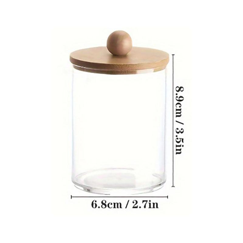 

3-Piece Cotton Swab Holder Set, Bathroom Dispenser, Cotton Ball Storage Box, Cotton Swabs, Cotton Pads, and Dental Flossers