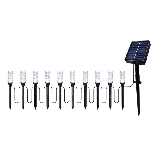Weatherproof Yard Pathway Illumination 10/20Pcs Solar Lights, LED Multicolor Bubble Garden Stake Waterproof Wireless Landscape Lighting for Driveways