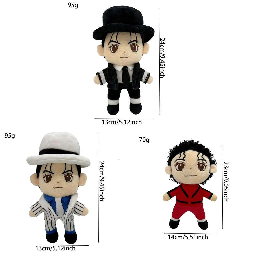 Michael Jackson Plush Toy With Short Pile Fabric For Collectors And Kids