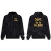 Graffiti Letter Print Hooded Sweatshirt Jacket Men Loose Fit Streetwear Long Sleeve Cotton Pullover