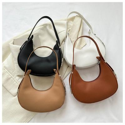 Neue Pendlerhandtasche Retro Einfarbig Temperament Knödel Tasche Einfache Eine Schulter Tasche Casual Frauen Taschen Herbst und Winter