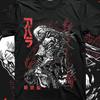 Camiseta Especial Vintage de Anime Unisex, Camiseta de Anime Manga, Camiseta de Anime, Espadachín Negro, Caballero Calavera, Camiseta Gráfica de Anime, Camiseta de Manga, Japón