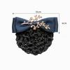 1pc Simple Versatile Headpiece Elegant Ladies Bow Branch Shape Fabric Ribbon Hair Clip Cover Hairpin Barrette Adult Staff Snood