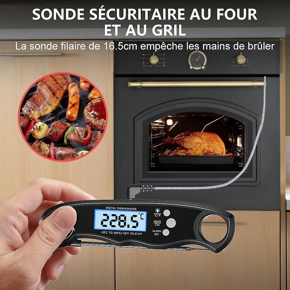 Kitchen Thermometer, Instant Read Cooking Thermometer, Digital Thermometer for Cooking, Meat, Wine