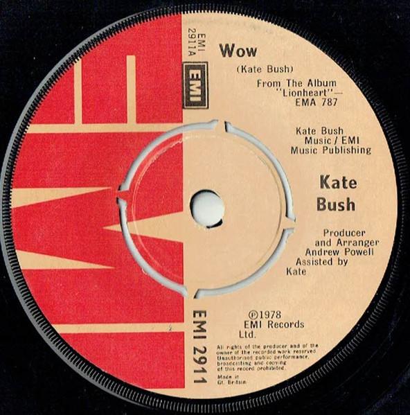 

7-дюймовая пластинка KATE BUSH - Wow EMI2911 EMI 1979 UK Pop Б/У