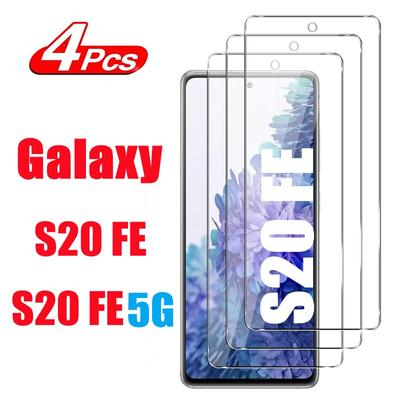 4Pcs Screen Protectors for Samsung Galaxy S20FE Tempered Glass