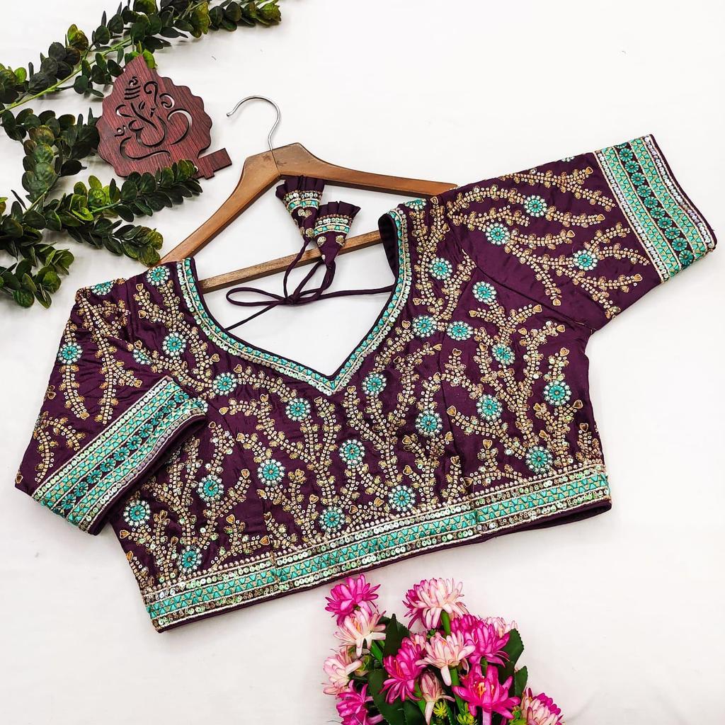 Heavy bridal wedding Saree Blouse