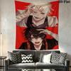 Tokyo Ghoul Wall Tapestry Aesthetic Wall Hanging Printed Fabric Blanket Decorative Tapestries for Bedroom Living Room Home Decor