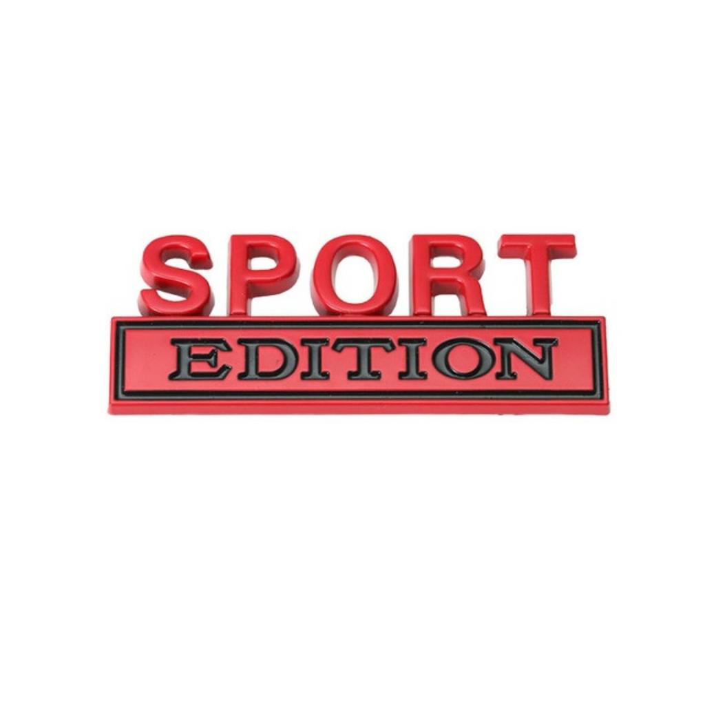 1Pc 3D Metal Sport Edition Logo Car Front Grille Badge Side Fender Rear Trunk Emblem Sticker Decal