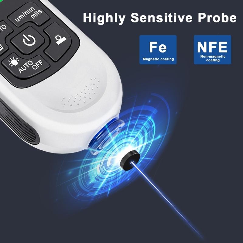 Advanced Automotive Paint Thickness Gauge Depth Meter Measurement Tool With Quick Measure Technology For Metal Surfaces