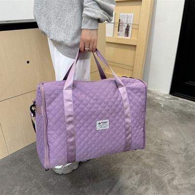 Bolsa de Viagem Portátil Dobrável e Extensível para Exterior Separação de Seco e Molhado Bolsa de Fitness Grande Capacidade Bolsa de Armazenamento para Mudança Pode Ser Usada com Haste de Puxar