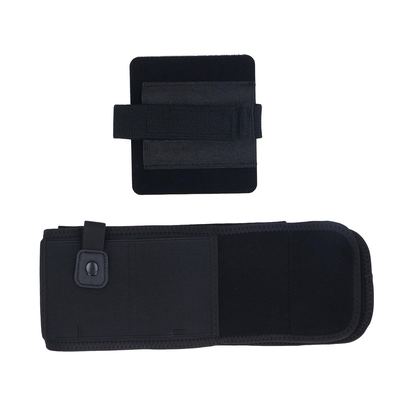 

Ремінь для живота Еластичний нейлоновий каучук із 2 знімними кишенями для карток Поясний прихований ремінь для телефону Гаманець ID C Short Type