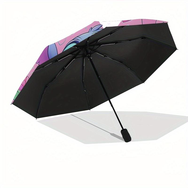 Stitch,Hearts Themed folding umbrella, the best choice for gift giving, 8 ribs, casual, durable, lightweight and portable travel umbrella, s