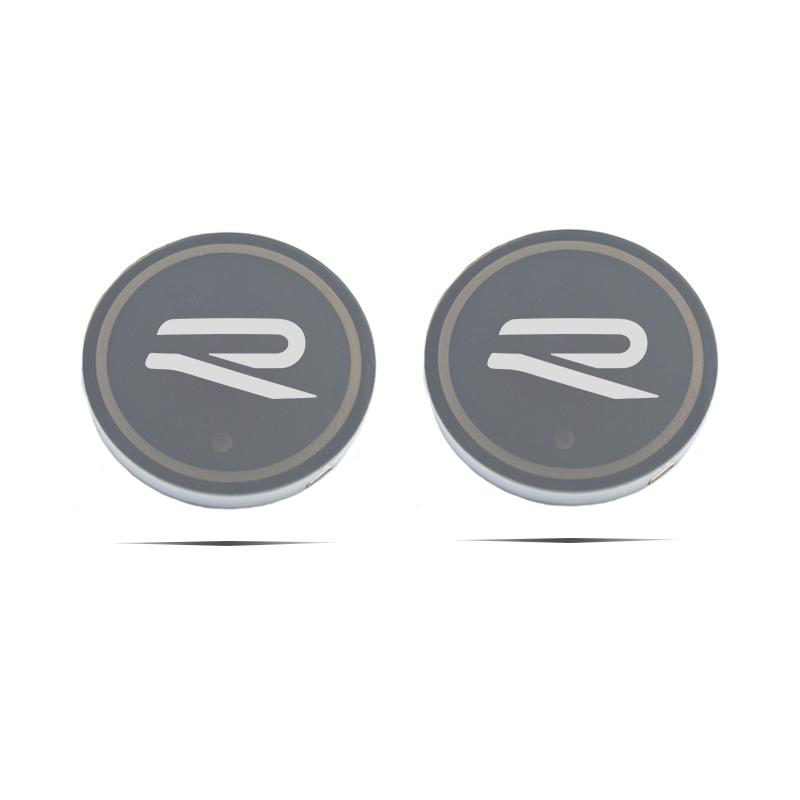 For VOLKSWAGEN VW Color Luminous Car Water Cup Coaster Holder Car Led Atmosphere Light For Volkswagen Golf Polo Passat b6 Tiguan