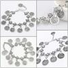 Vintage Bohemian Metal Tassel Barefoot Beach Foot Anklet Luxury Charm Coin Ankle Bracelet For Women Friendship Jewelry