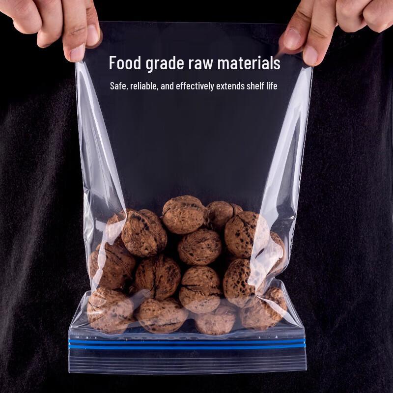 Haishidike Transparent Zipper Food Storage Bags