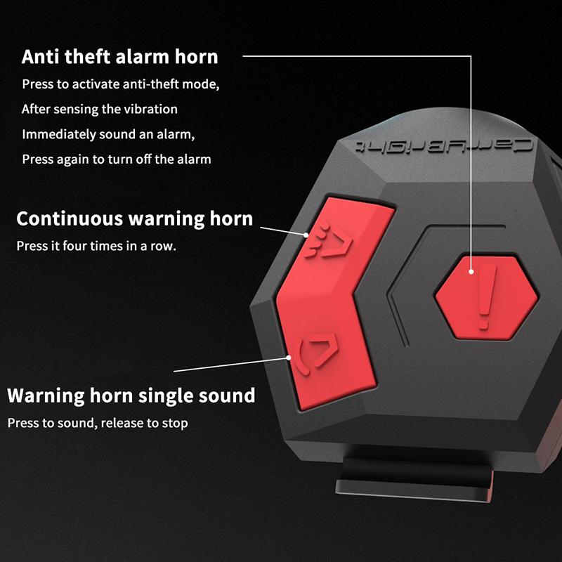 

120Db Loud Bike Electronic Horn Bell Rechargeable Bicycle Anti-Theft Bell Horn Waterproof Cycling Scooter Warning Alarm Ring 1PC