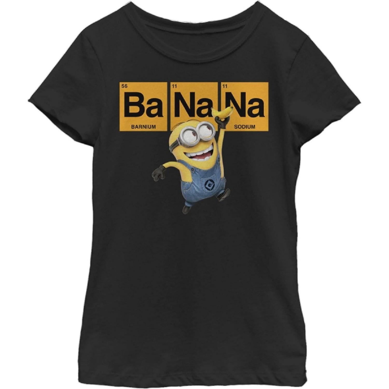

Despicable Me Girls Minions Periodic Banana Eater Girls Short Sleeve Tee ShirtT-Shirt XXXXXL різнокольоровий
