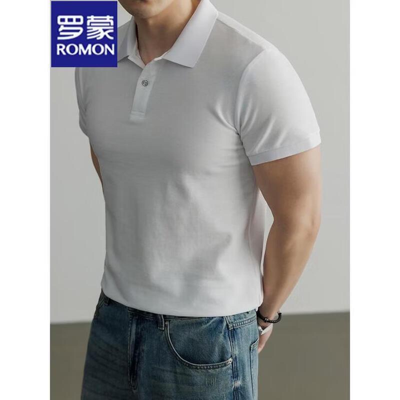 ROMON Men's Short Sleeve Polo Shirt