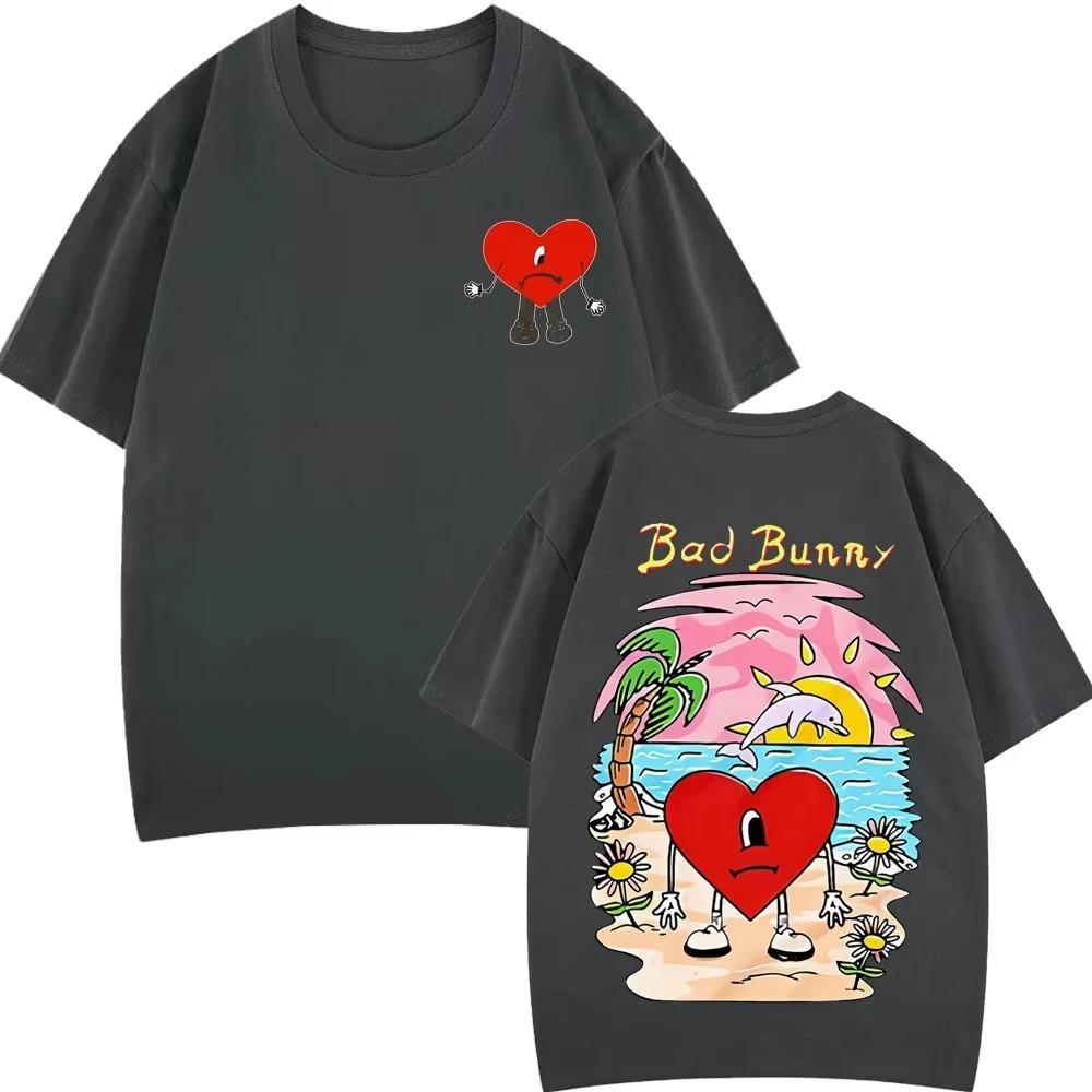 Summer Loose and Casual Aesthetic T-shirts Bad Bunny Un Verano Sin Ti Graphic T-shirts Unisex Women Cotton Fashion Printed T-Shirts