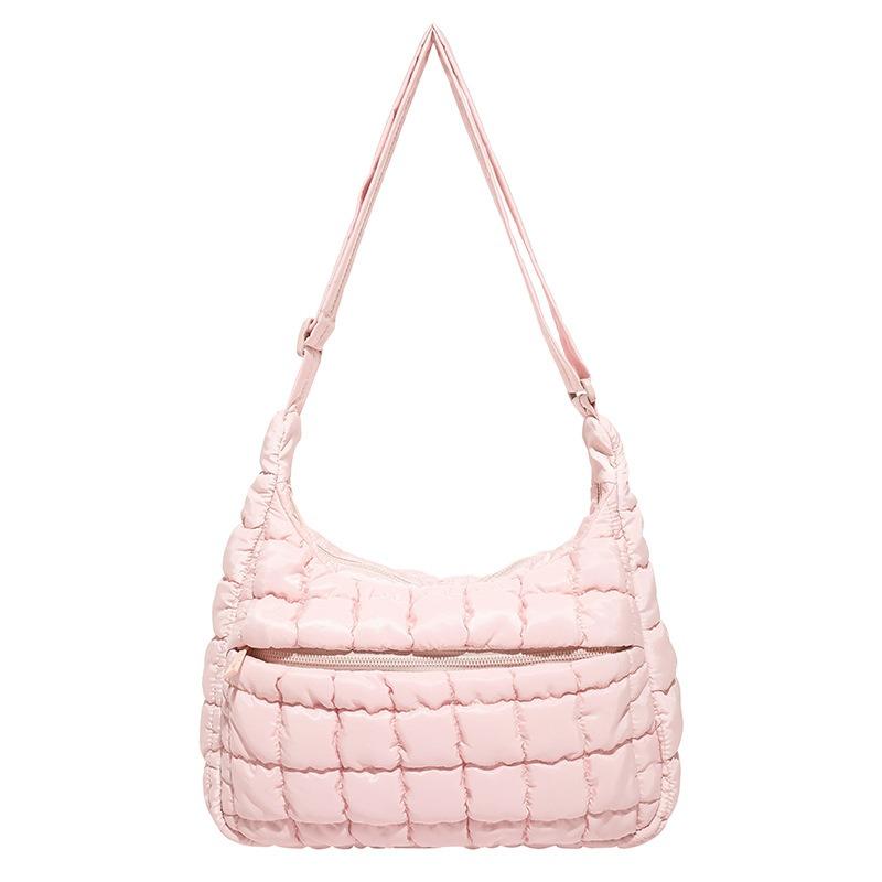 New large-capacity fashion underarm bag, simple shoulder messenger bag, plaid cloud women's bag, tote bag.