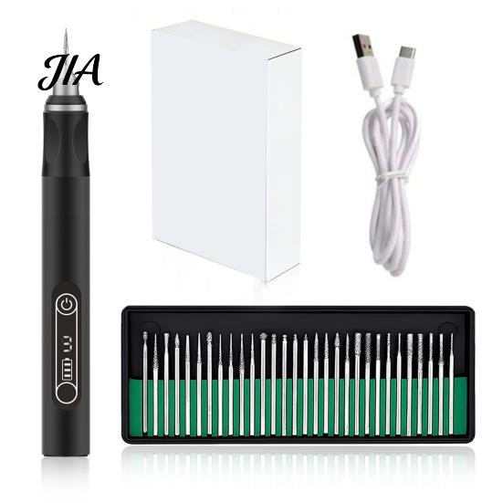 Lightweight Grinding Tool for Jade Cordless Engraving Machines Pen with Bits, USB Rechargeable Mini Electric Engraver Etching Handheld Drill