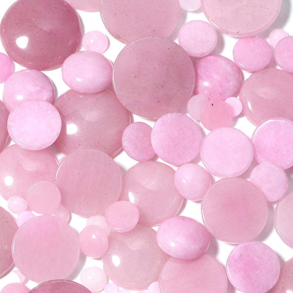 5-10pcs/lot 4-25mm Natural Stone Cabochon Colorful Jade Half Round Cabochon For Jewelry Making DIY Earrings Necklace Accessories