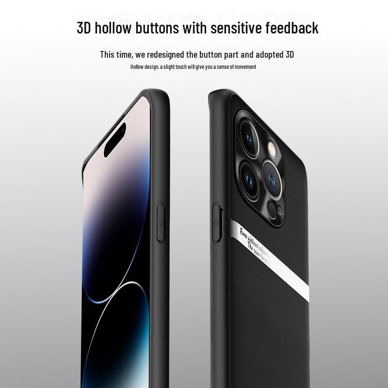 Schutzhülle aus Flüssigleder für Apple 15 Pro Max – Sturzsichere Hülle