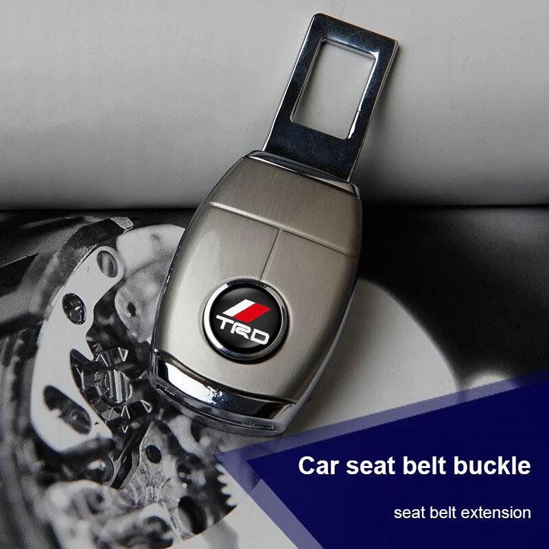 1/2PCS Car Seat Belt Clip Extension Plug Buckle Car Accessories for Toyota TRD GR C-hr Prado Rav4 Yaris Hilux Prius Avensis Corolla Camry