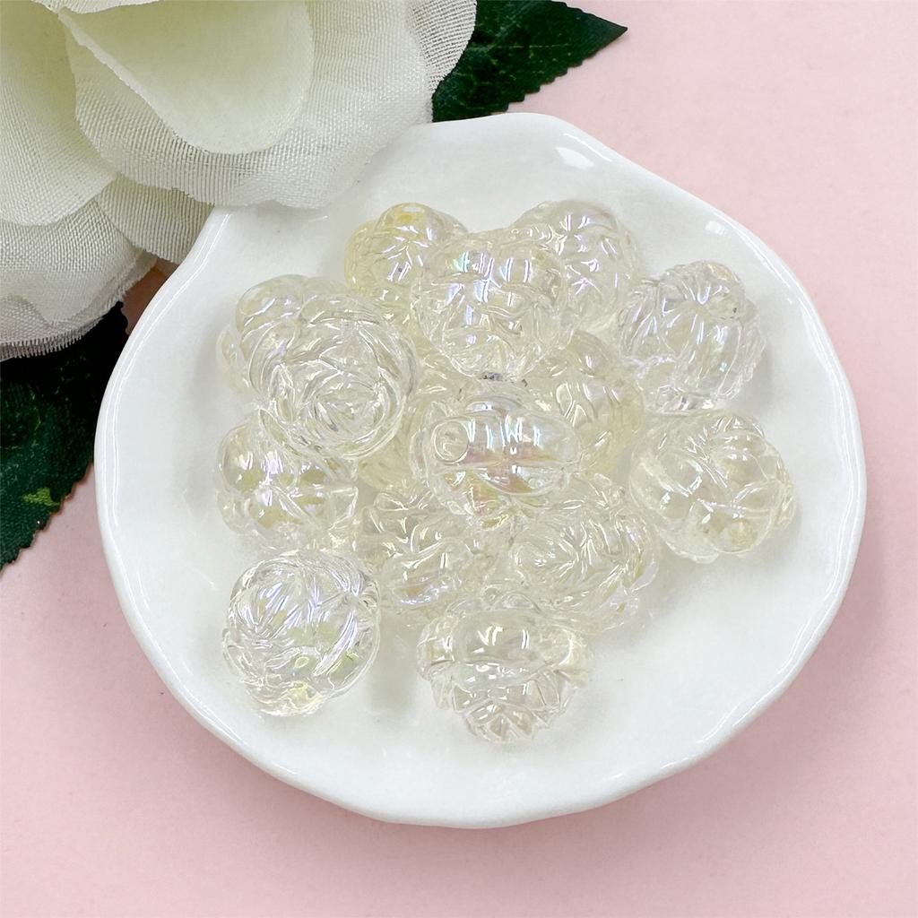 15PCS 21mm Acrylic Jewelry Making Bracelets DIY For Necklace Loose Beads Flowers Fashion  Accessories