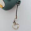 Hollow Heart-Shaped Phone Lanyard, Silver and Gold Two-Tone Hollow Heart, Easily Adds a Sweet Touch To Your Phone, Valentine's Day Gift