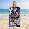 Custom Name Saint Seiya Stylish Printed Beach Towel,a Quick-drying, Absorbent Mat Suitable for the Beach, Pool, Gym, and Travel Fans Gift