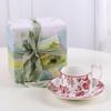 Lujiazui Retro Floral Coffee Cup & Saucer Gift Set