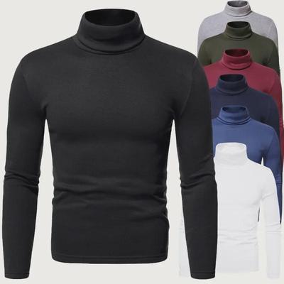 Men's Long Sleeve Turtleneck Sweater Top